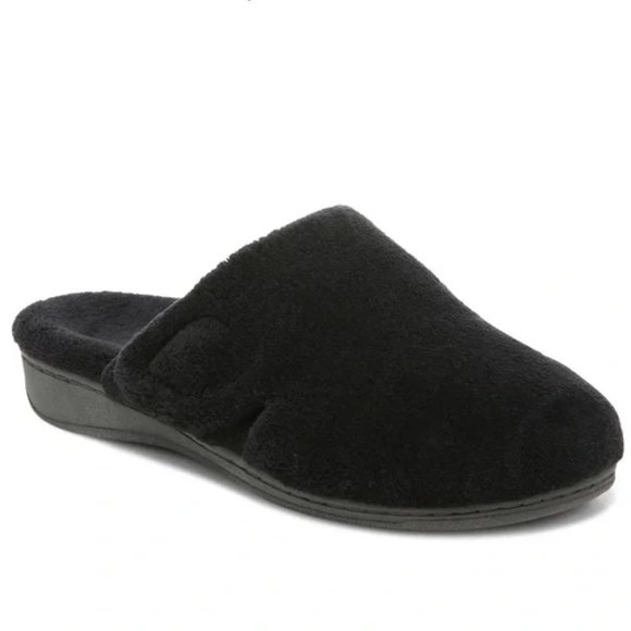 Vionic Black Gemma Mule Slippers - Picture 1 of 1